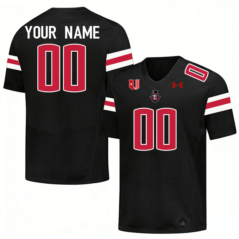 Custom Austin Peay Governors Name And Number Football Jerseys-Black